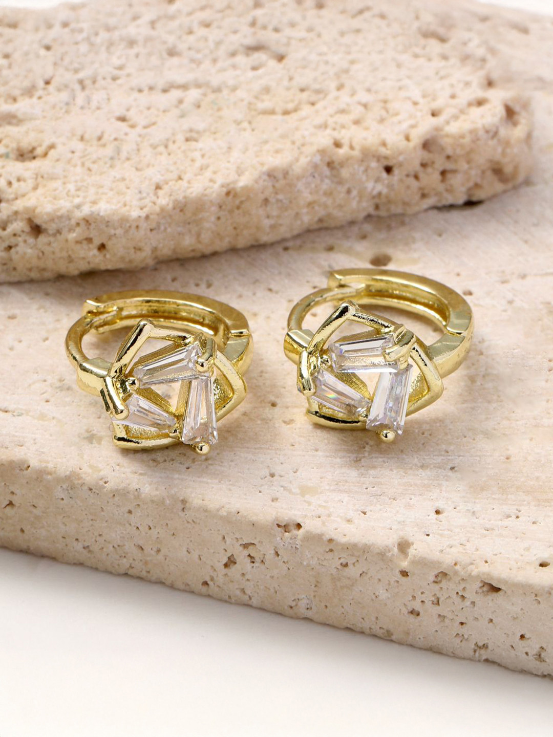 SALTY Isla Gold-Plated Contemporary Studs Earrings