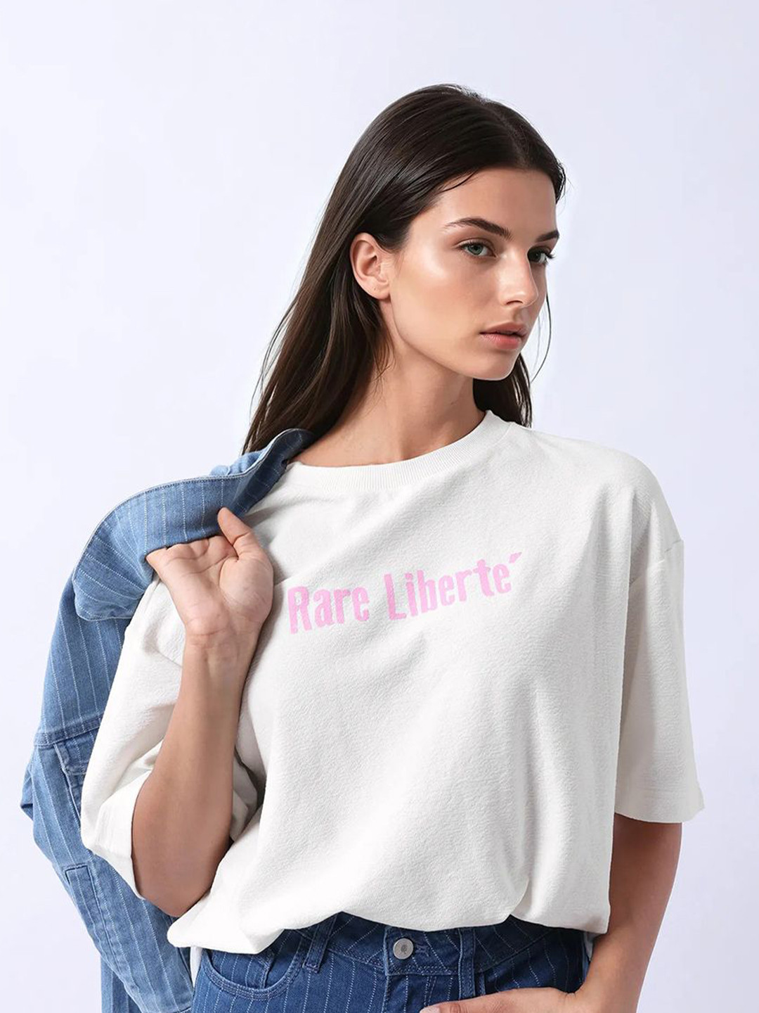 RAREISM Women WAHREN PRIMARY OFF WHITE Tshirts
