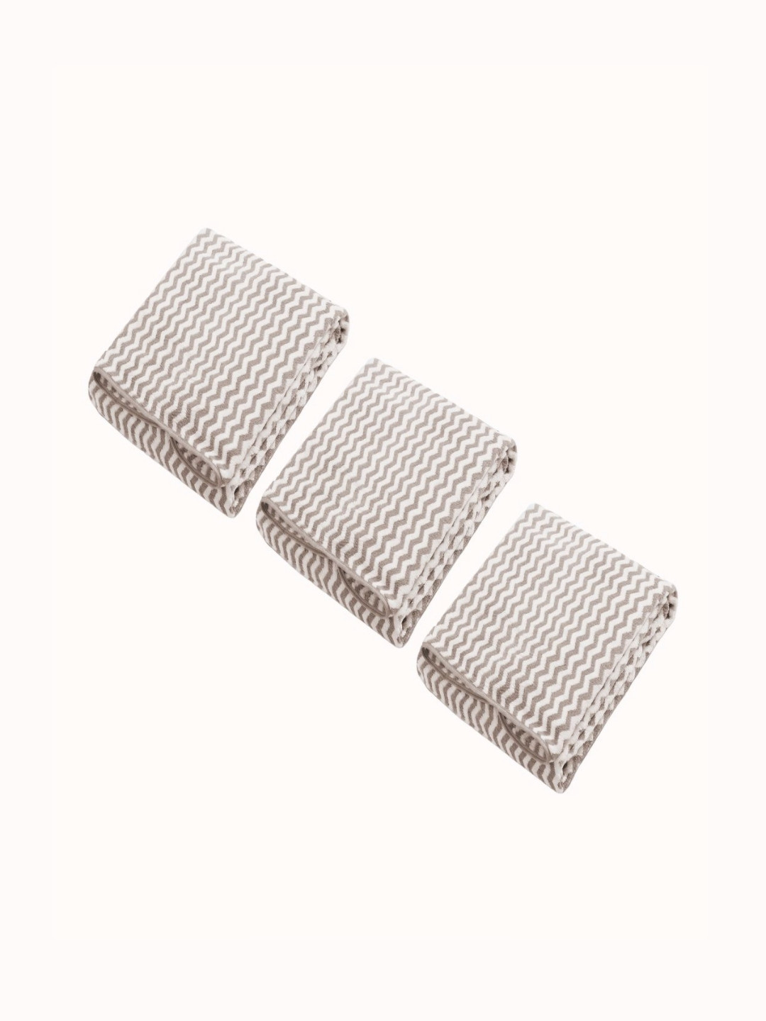 Black gold Grey & White 3 Striped Other 400 GSM Bath Towel