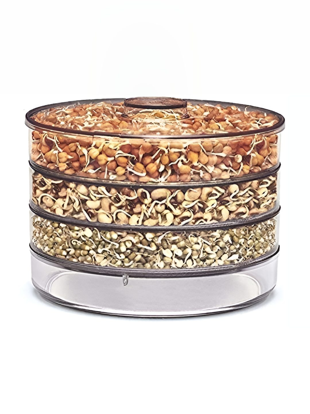 Tex-Ro Transparent Plastic Easy To Clean Flip Top Box Container Set-500ml