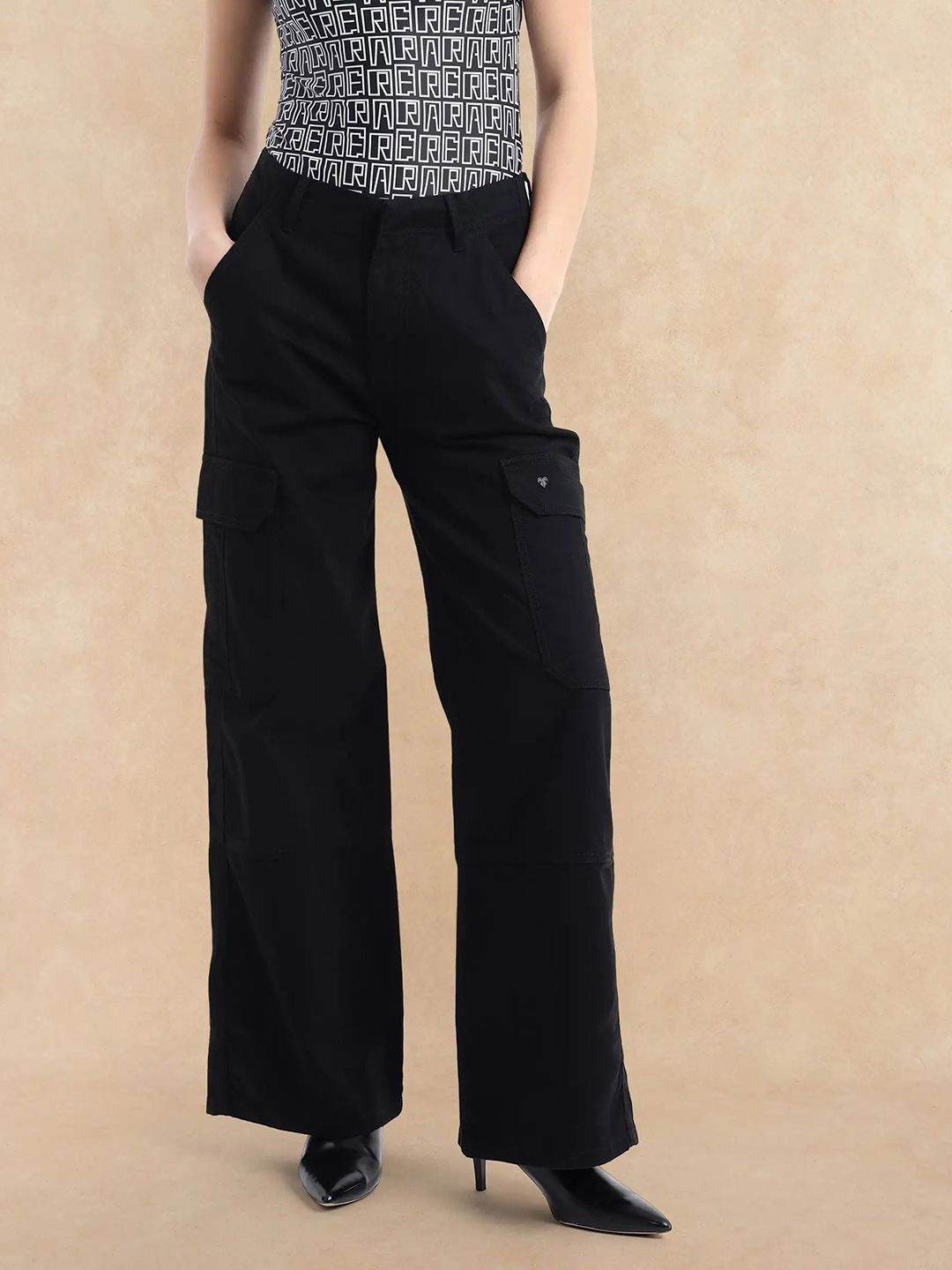 RAREISM Women Primary Black Trousers