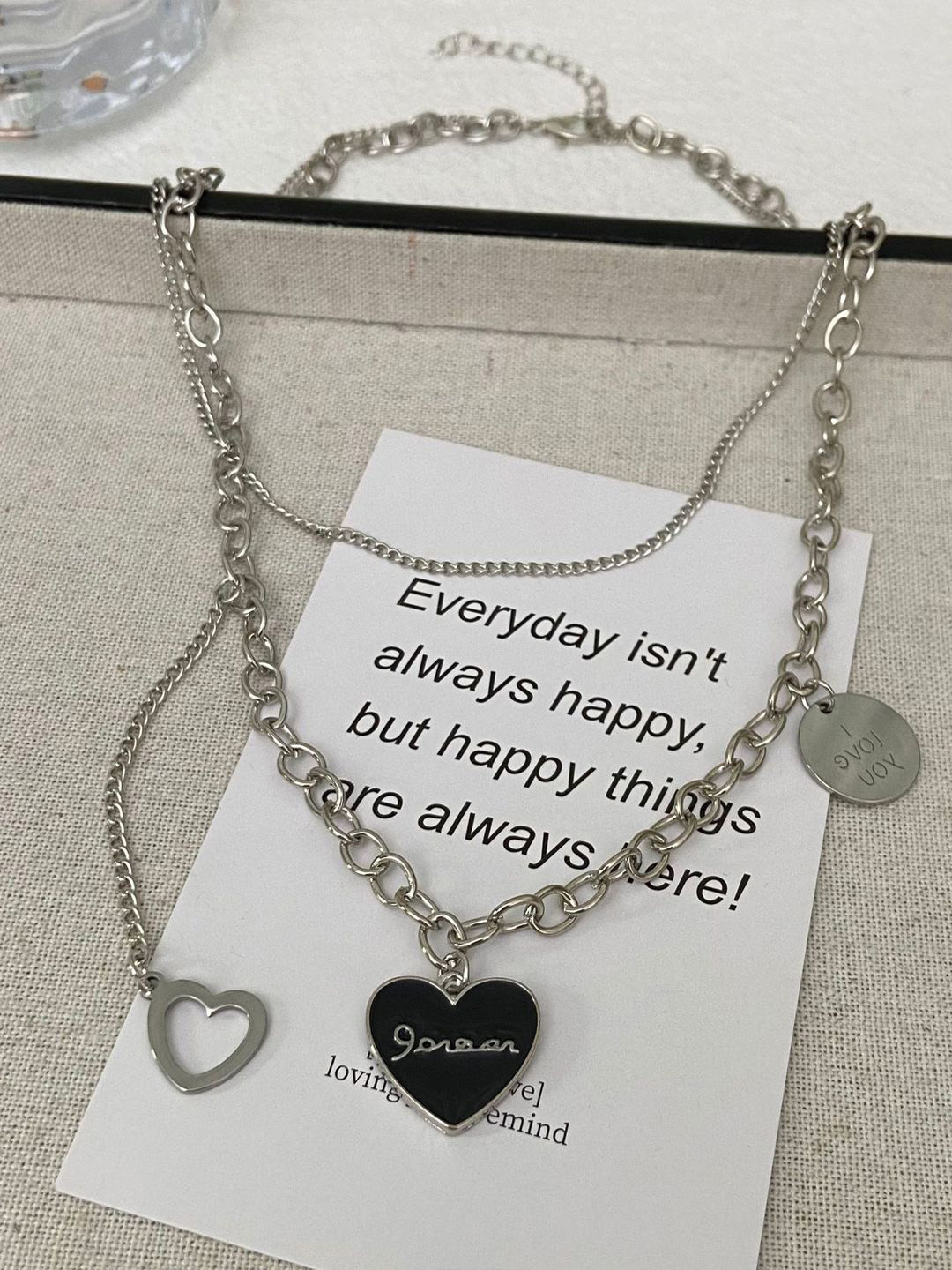 Krelin Heart Engraved Forever Necklace