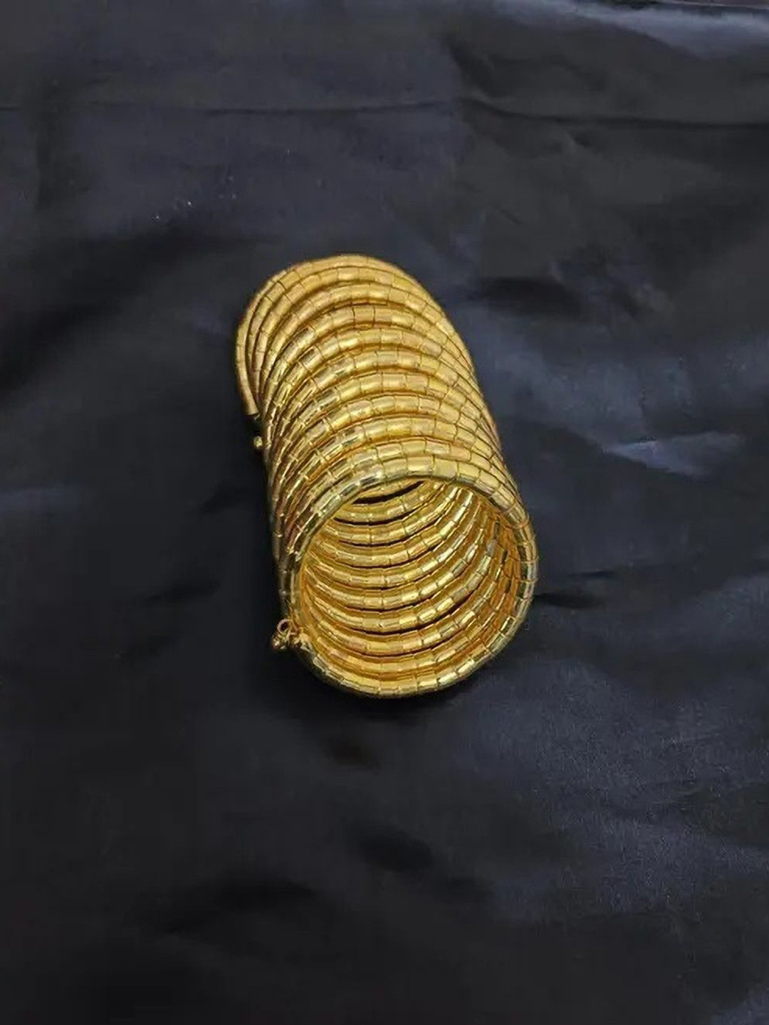 Sangria Golden Spiral Bangle