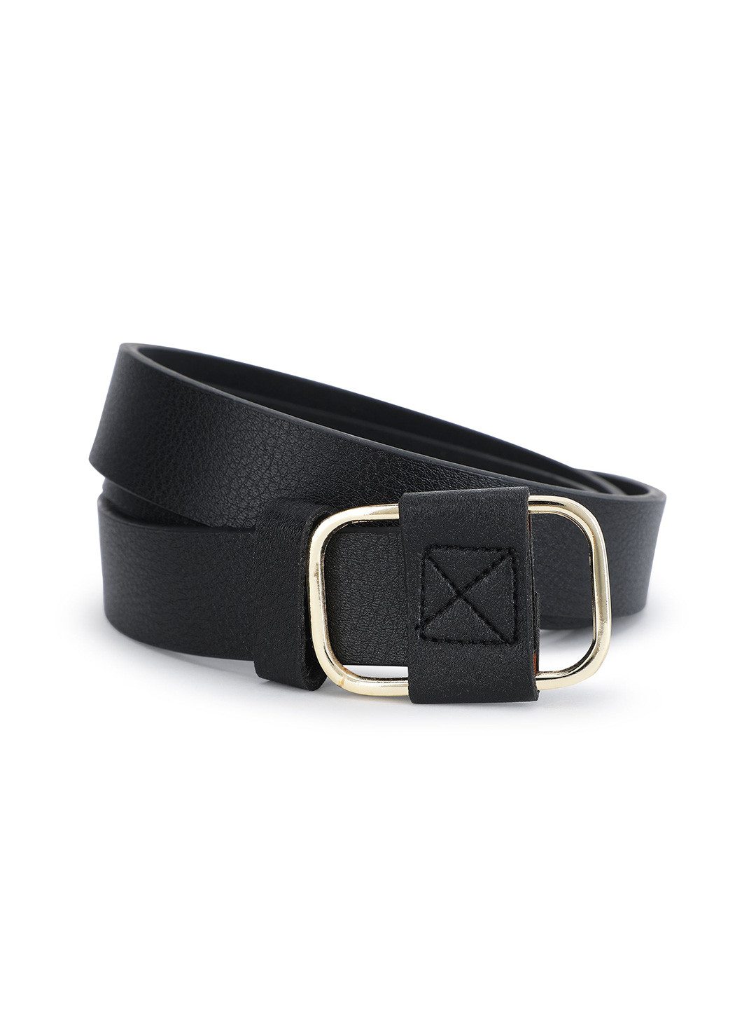 MICHAEL KOVLIN Women No Hole Adjustable Fashion Faux Leather Belt