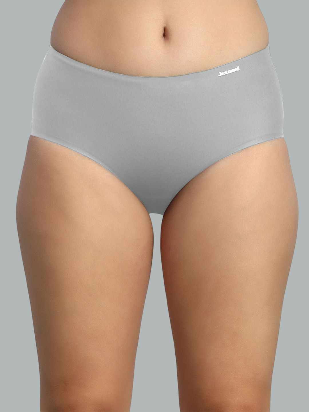 Jetaasi Mid Rise No Mark Waistband Hipster Brief LUNA-GR-M