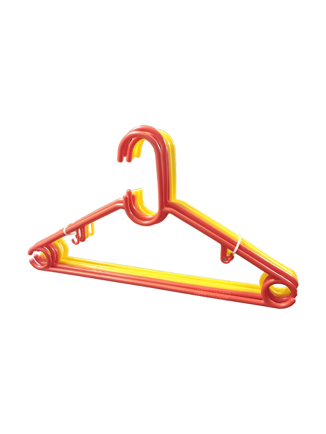 AURA 6Pcs Red & Yellow Clothes Hangers