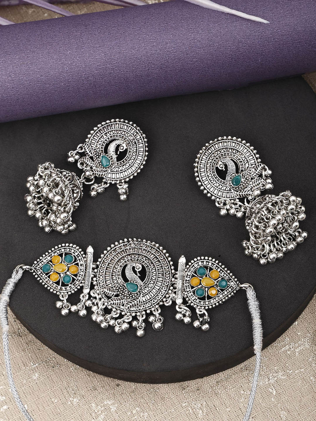 Sangria Stone-Studded & Beaded Jewellery Sets