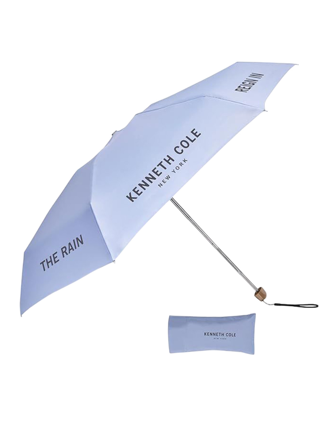 Kenneth Cole Manual 3 Fold Typography Printed Umbrella