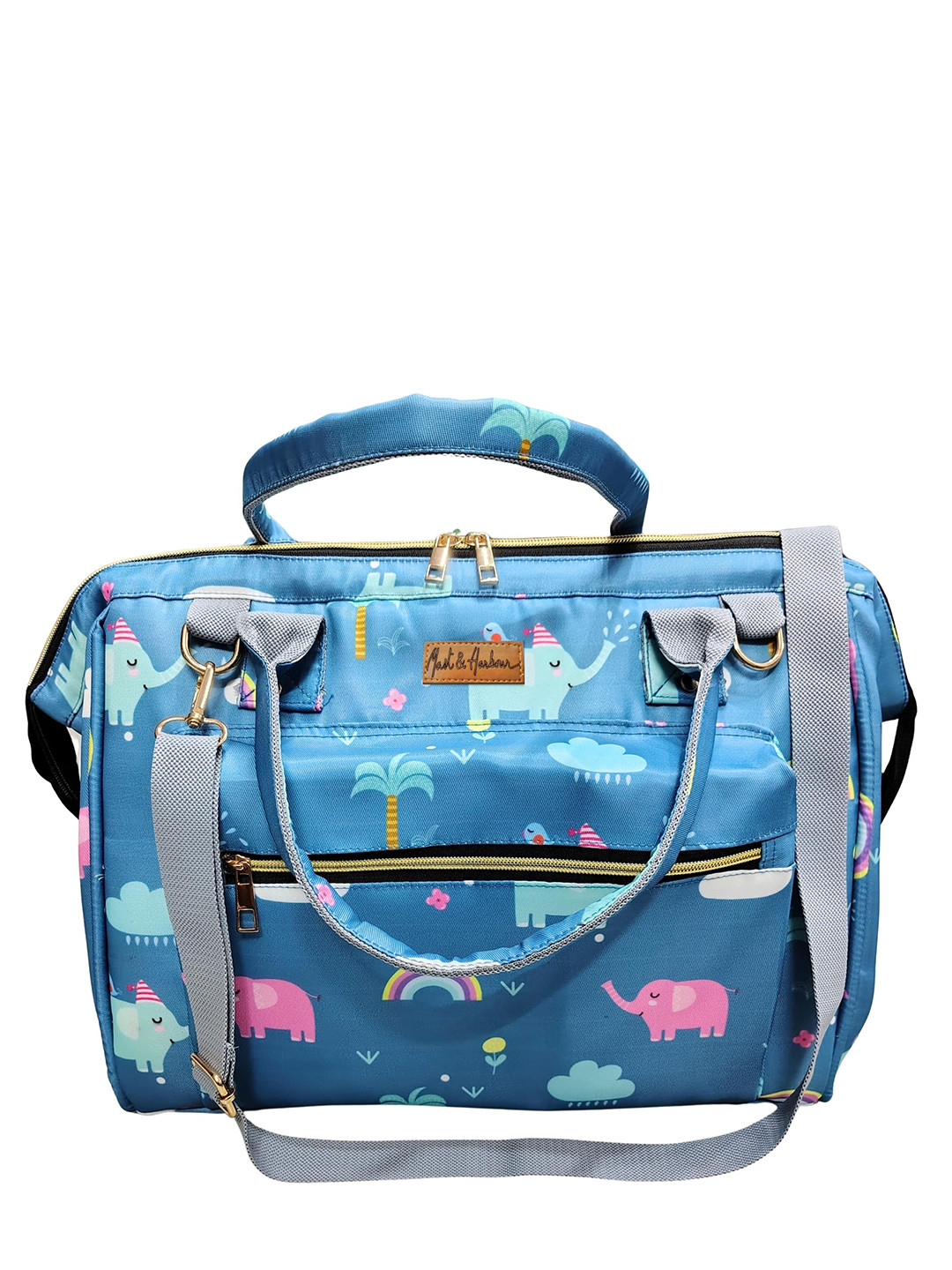 Mast & Harbour Printed 3-in-1 Diaper Handbag