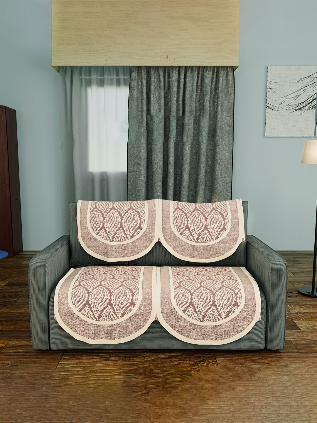 Myntra Elegant Homes Unisex Maroon Sofa Covers