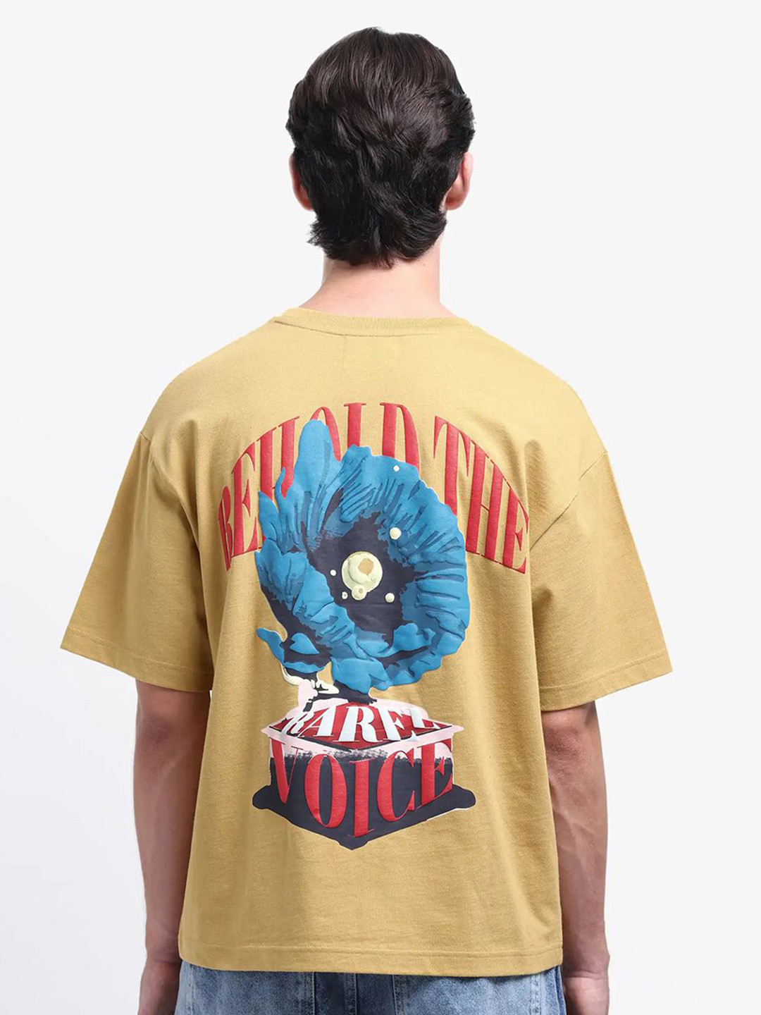 RARE RABBIT Men Printed Oversized T-shirt