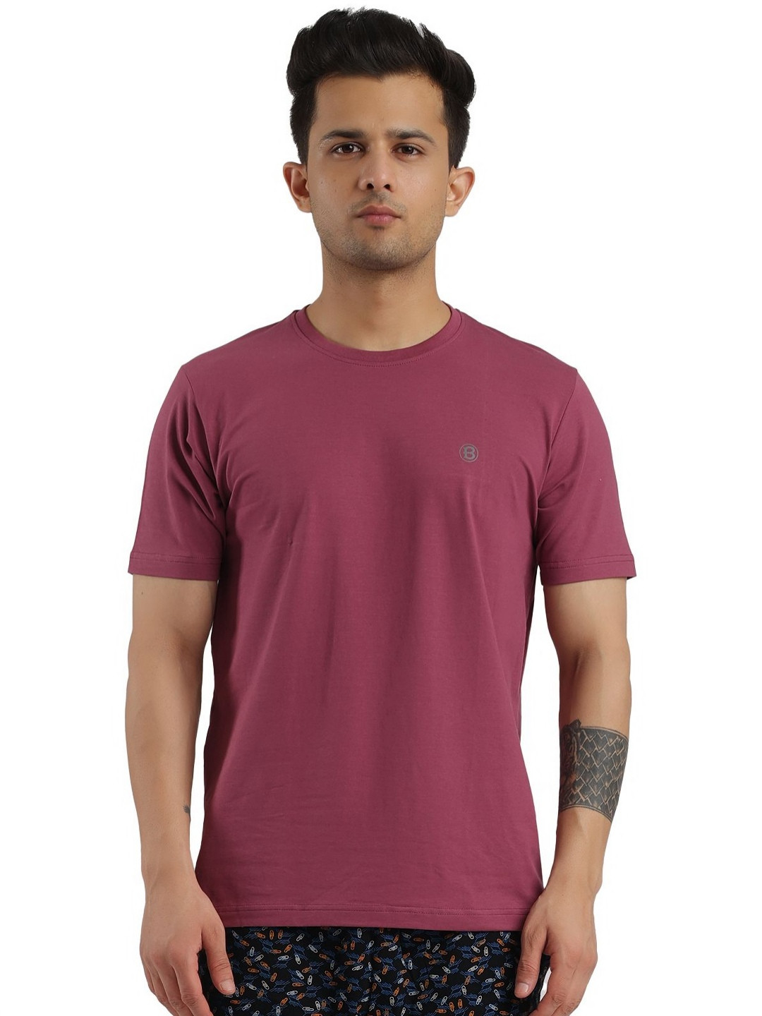 Bumchums Men Round Neck Cotton Tshirts