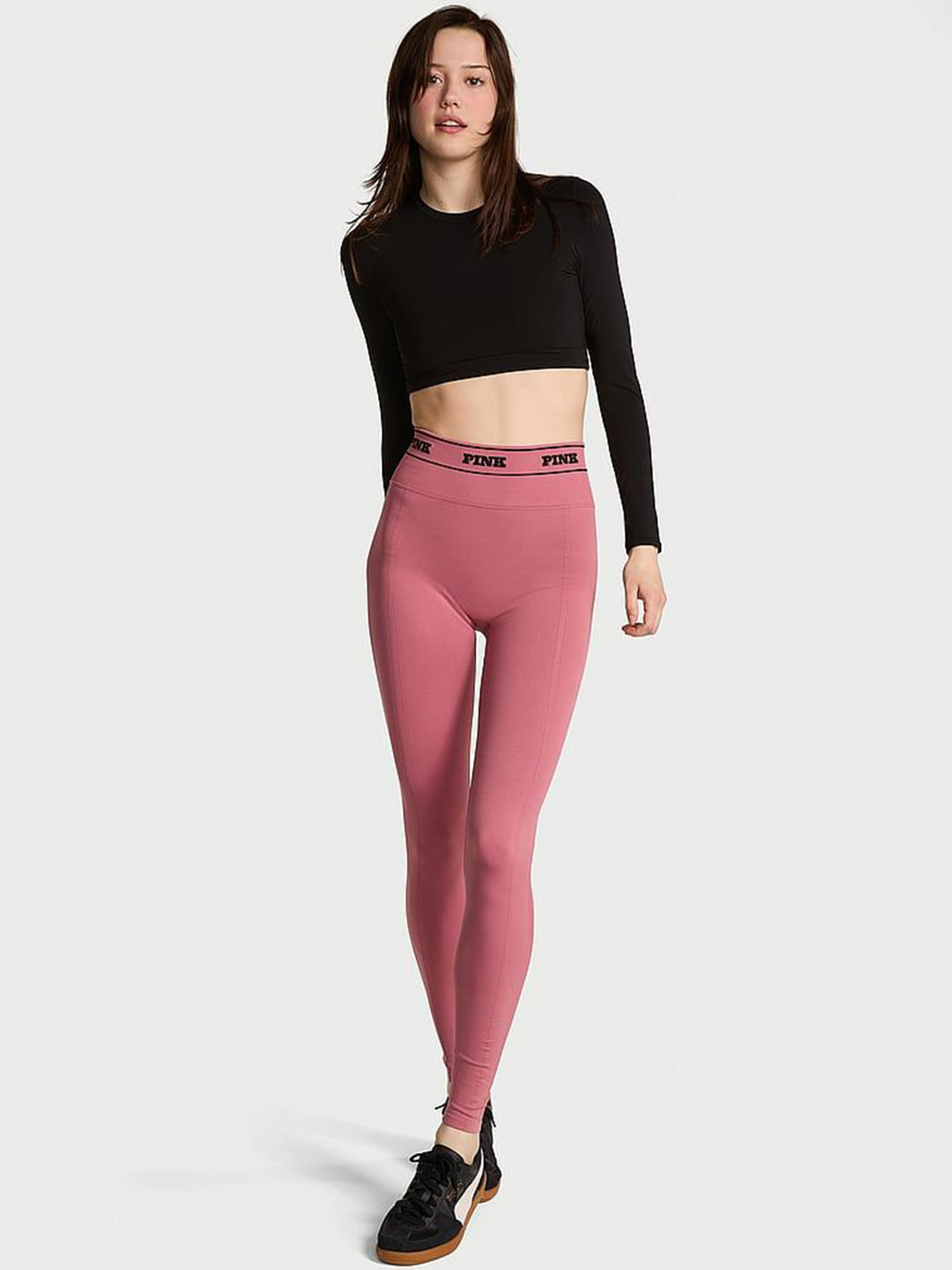 Victoria's Secret PINK Seamless Classic Logo Tights