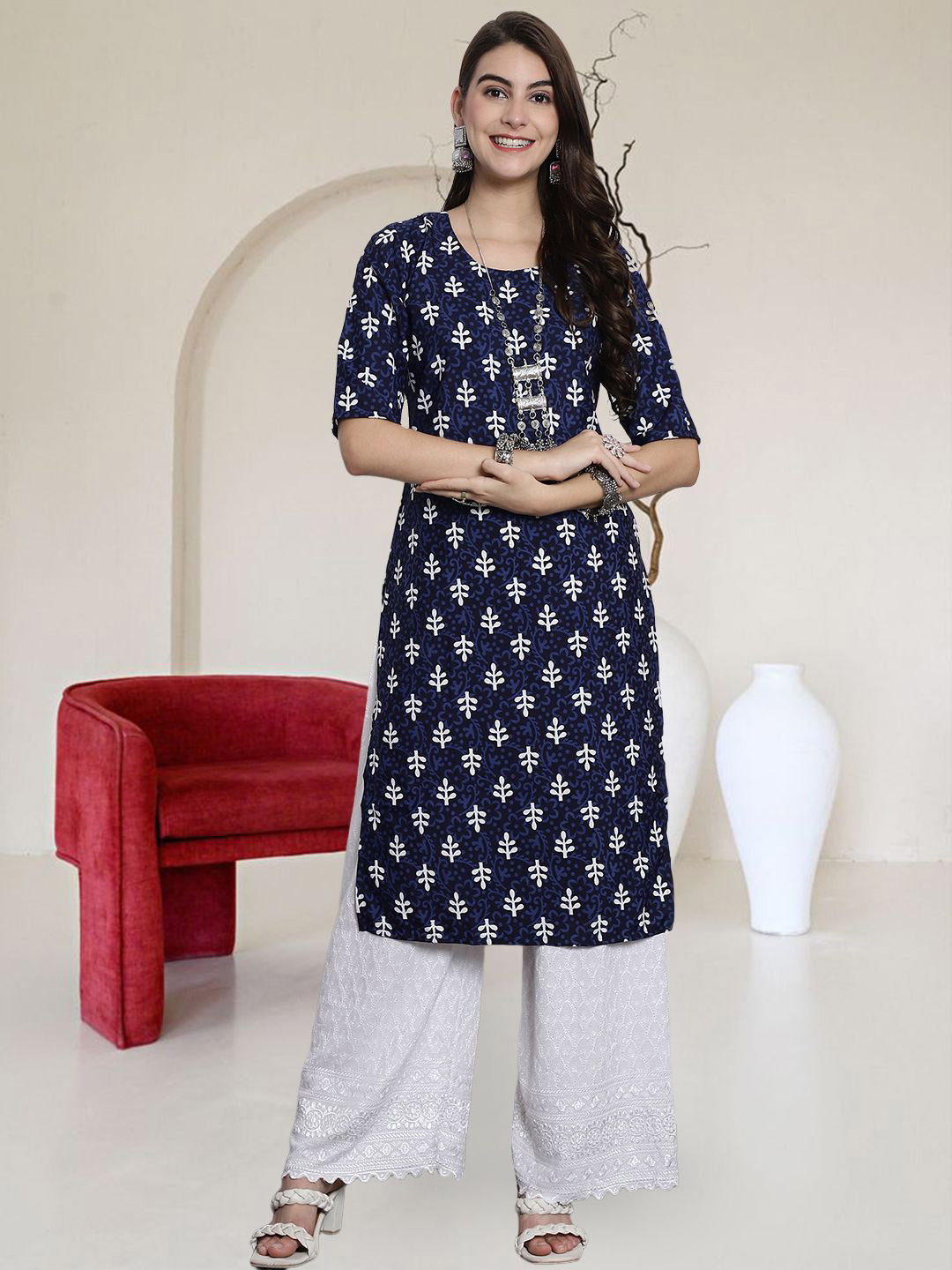 HERE&NOW Women Ethnic Motifs Printed Kurta
