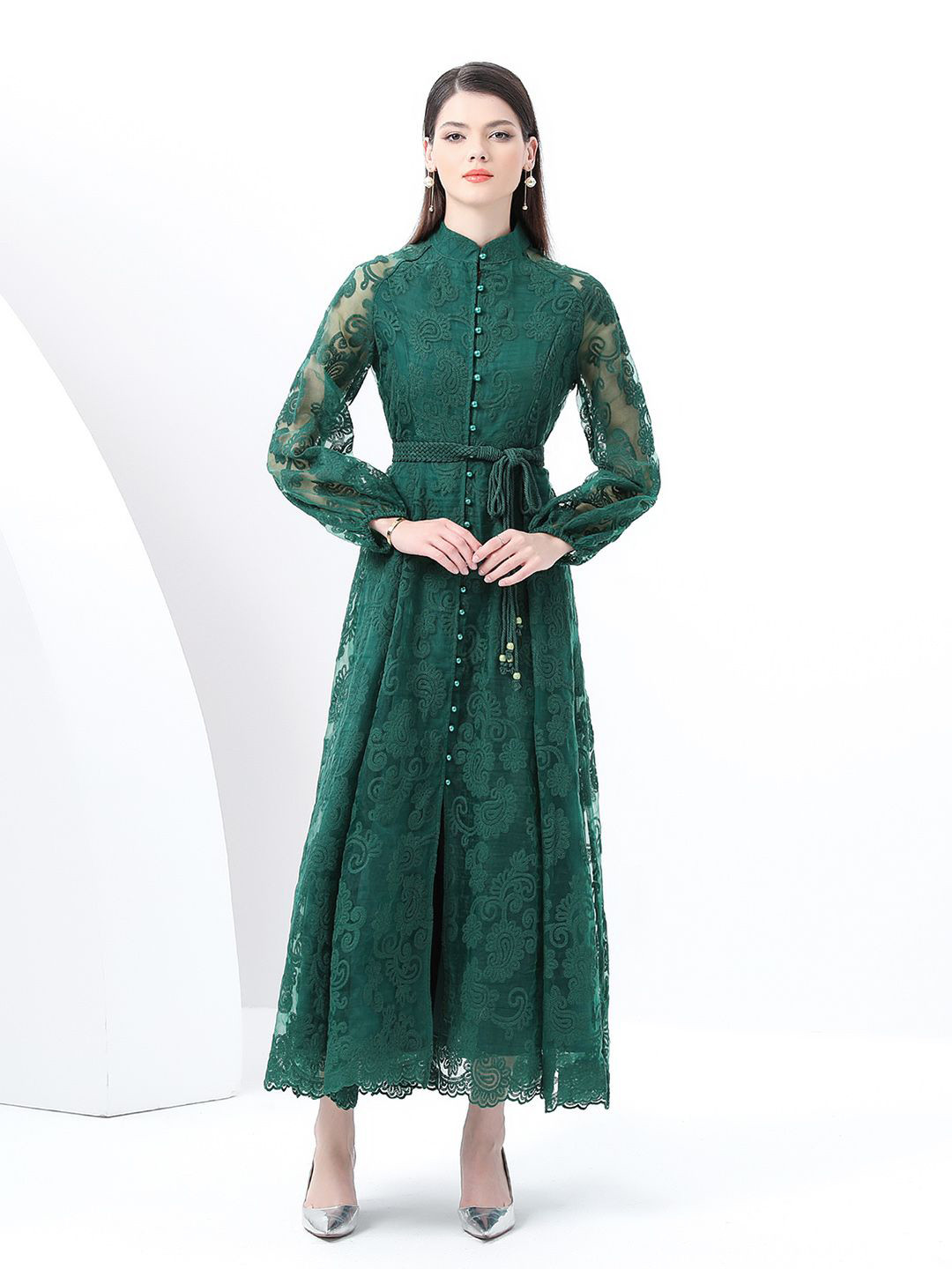 JC Collection Women 1Self Design Maxi Dress