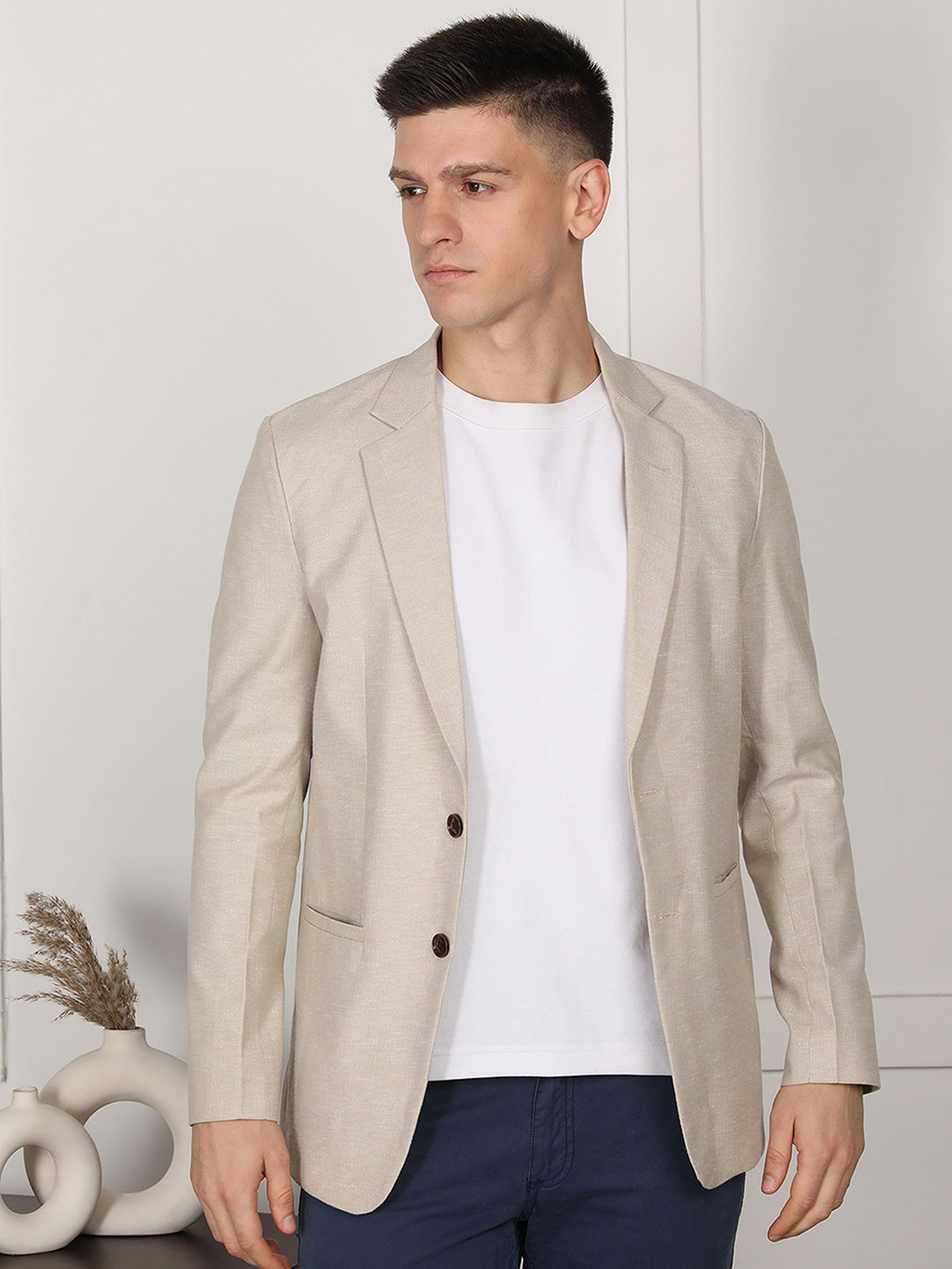FUBAR Slim-Fit Single Breasted Blazer
