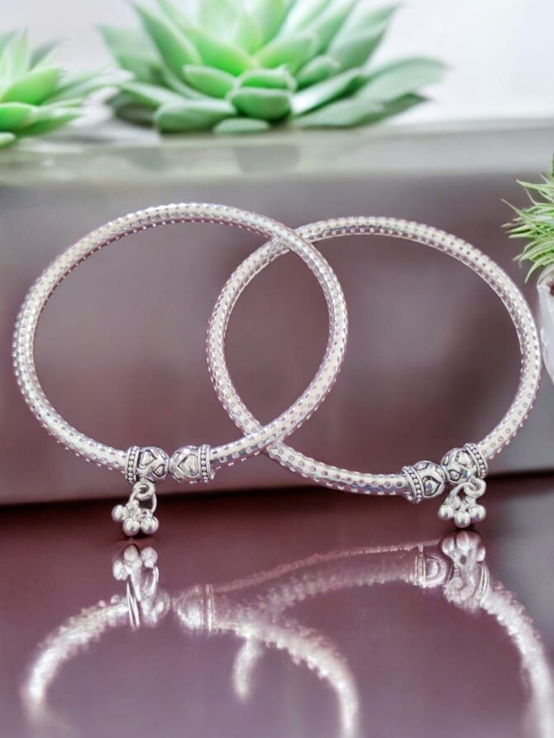 Jaynen 3 Ghughari Simple Kada Payal Anklet