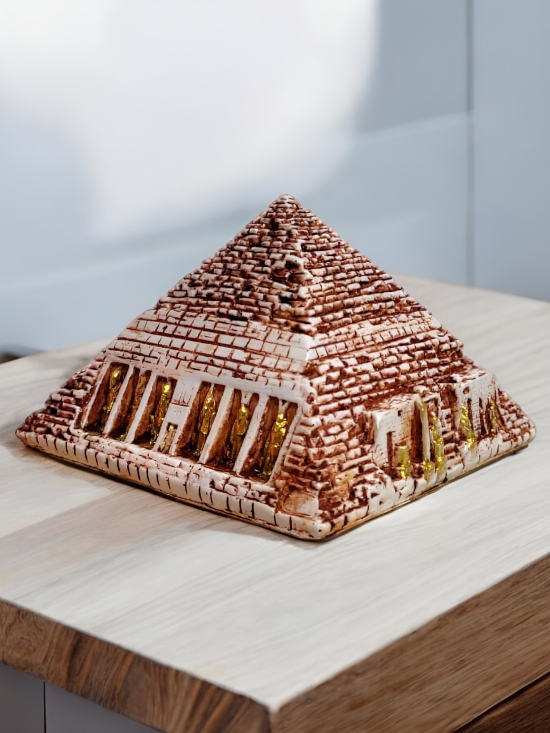 GLOBAL AROMA Eye of Horus White Polyresin Matte Living Room Tiny Showpiece - 3.1 Inches