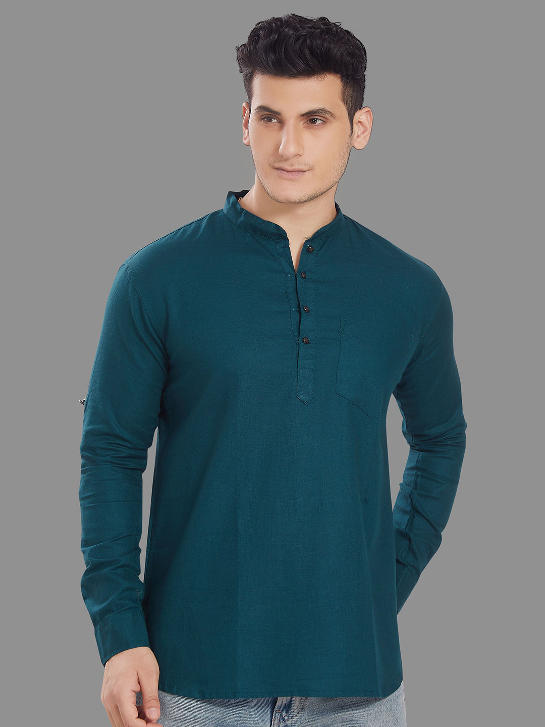 PulseIQ Men Cotton Kurta
