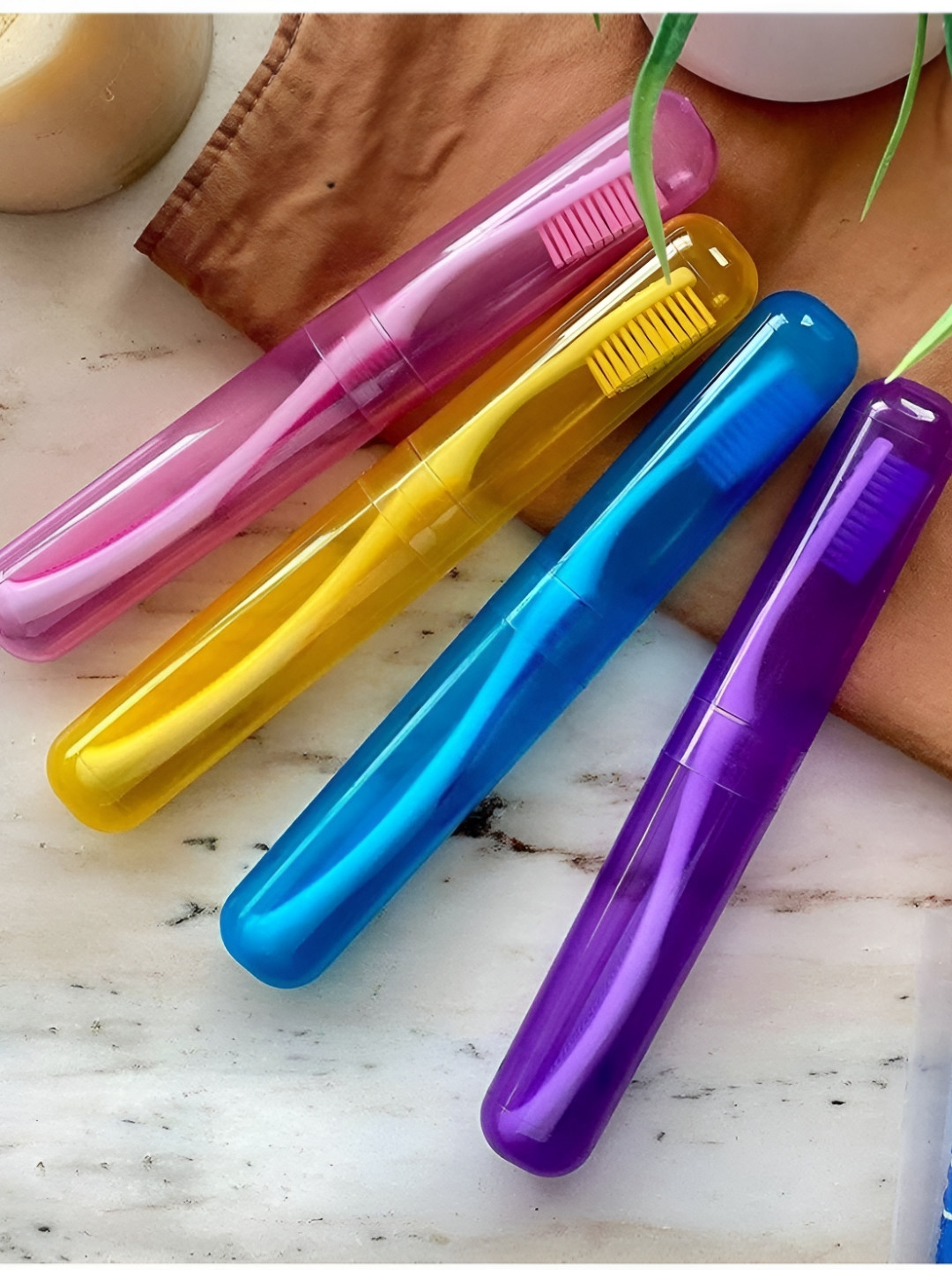 upkaranwale Plastic Anti Bacterial Toothbrush Container