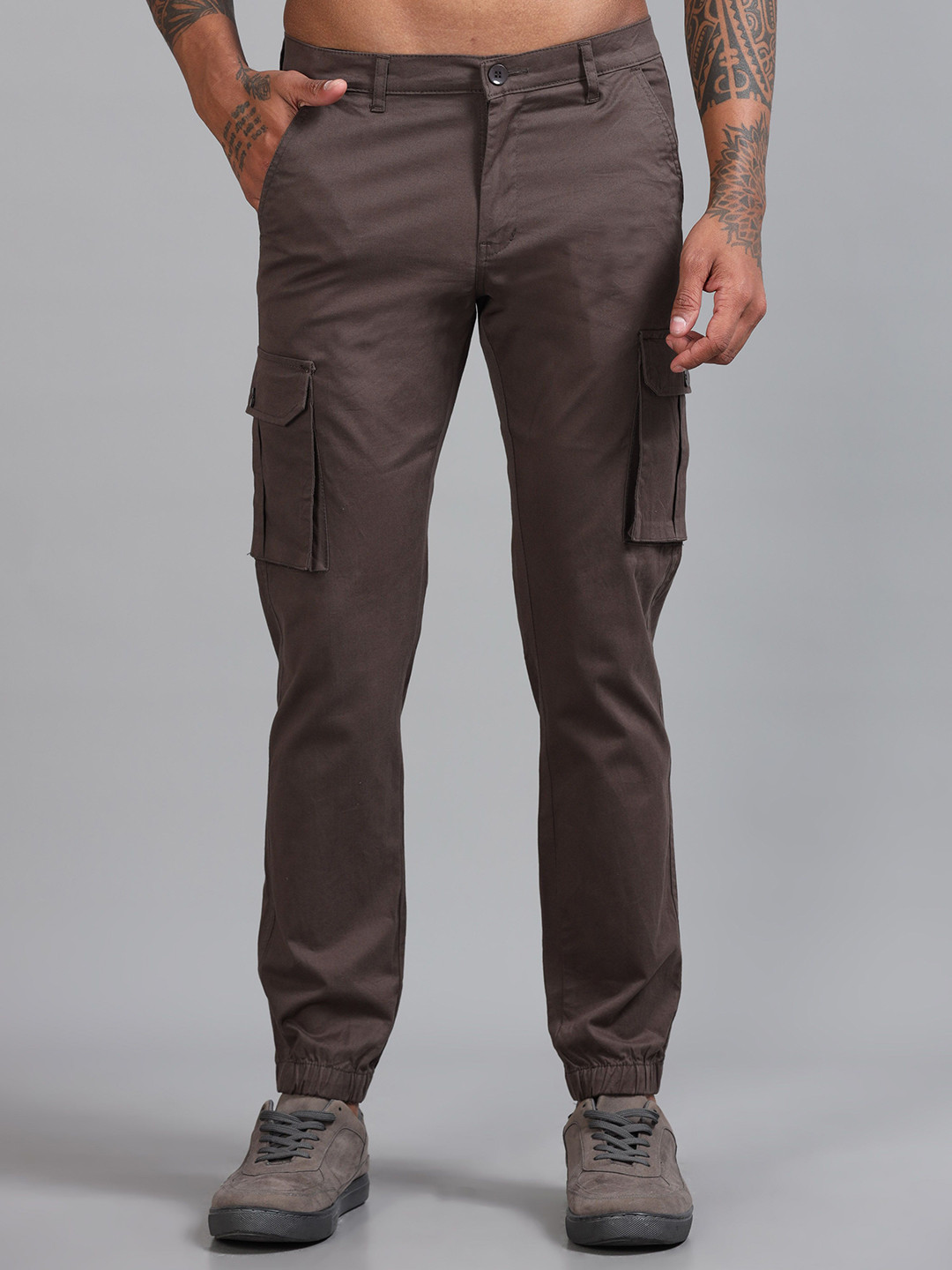 Kolor Fusion Men's Casual Solid Joggers