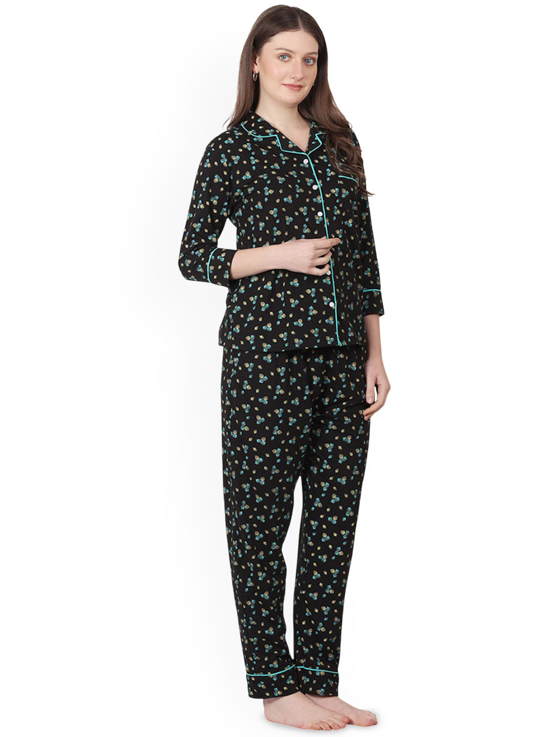 WOEMUR Women Printed Night suit