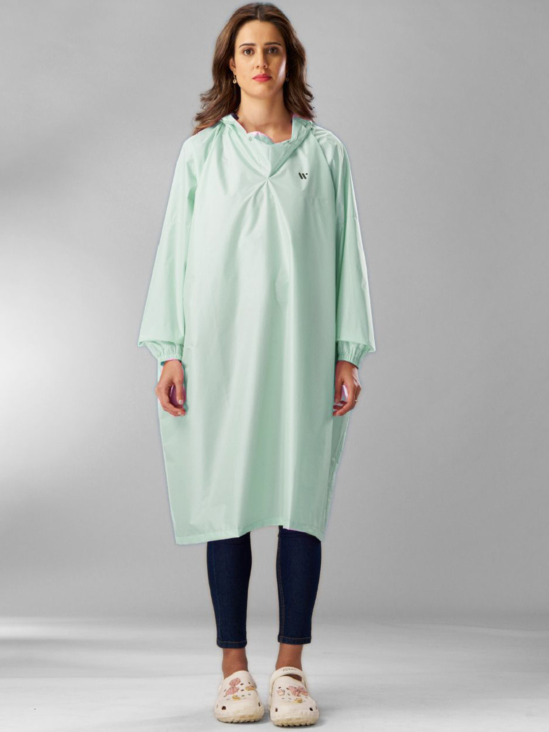 Zeel Self Packable Hooded Waterproof Rain Poncho