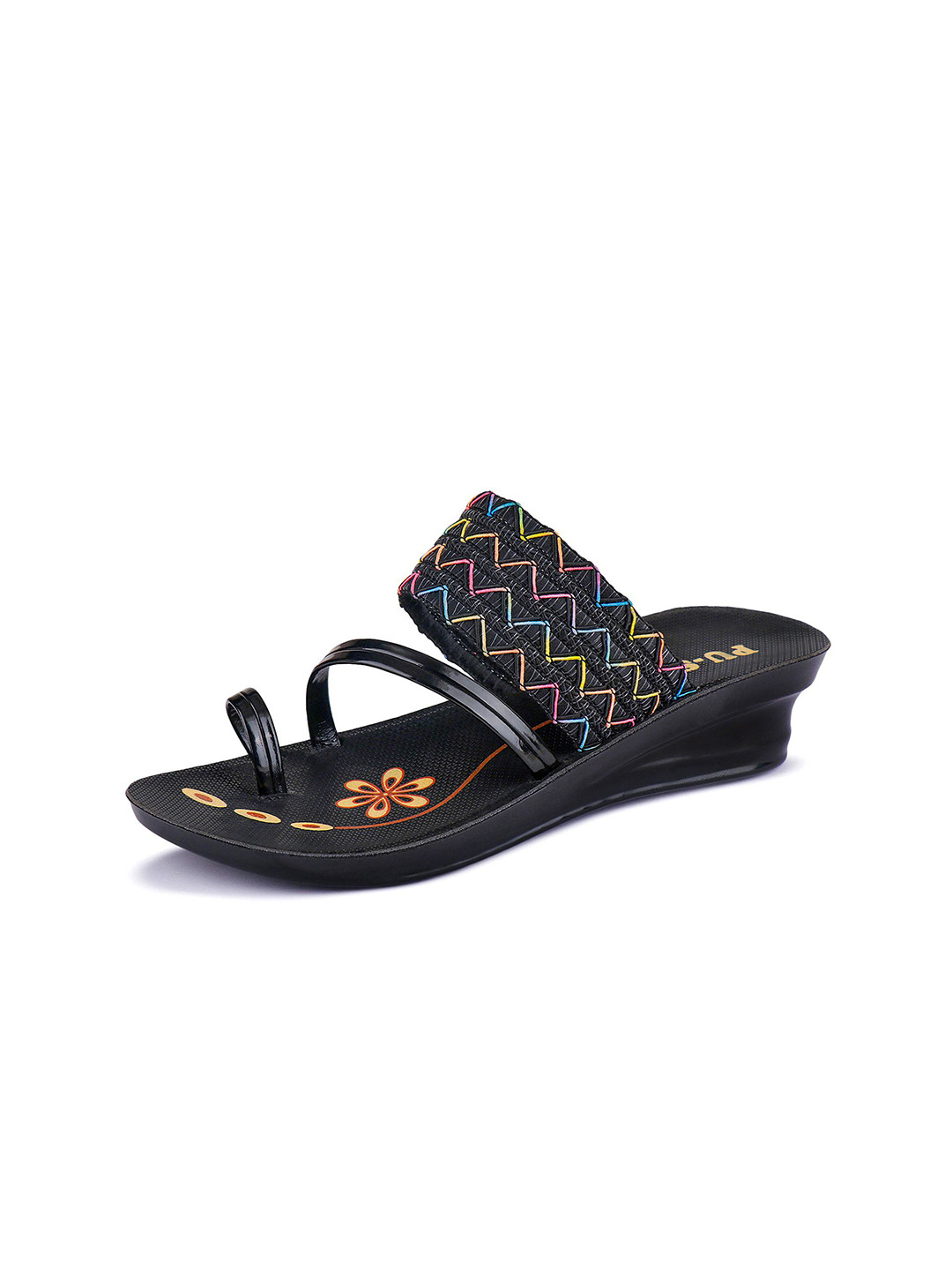 PENNEN Printed Wedge Heel Sandals