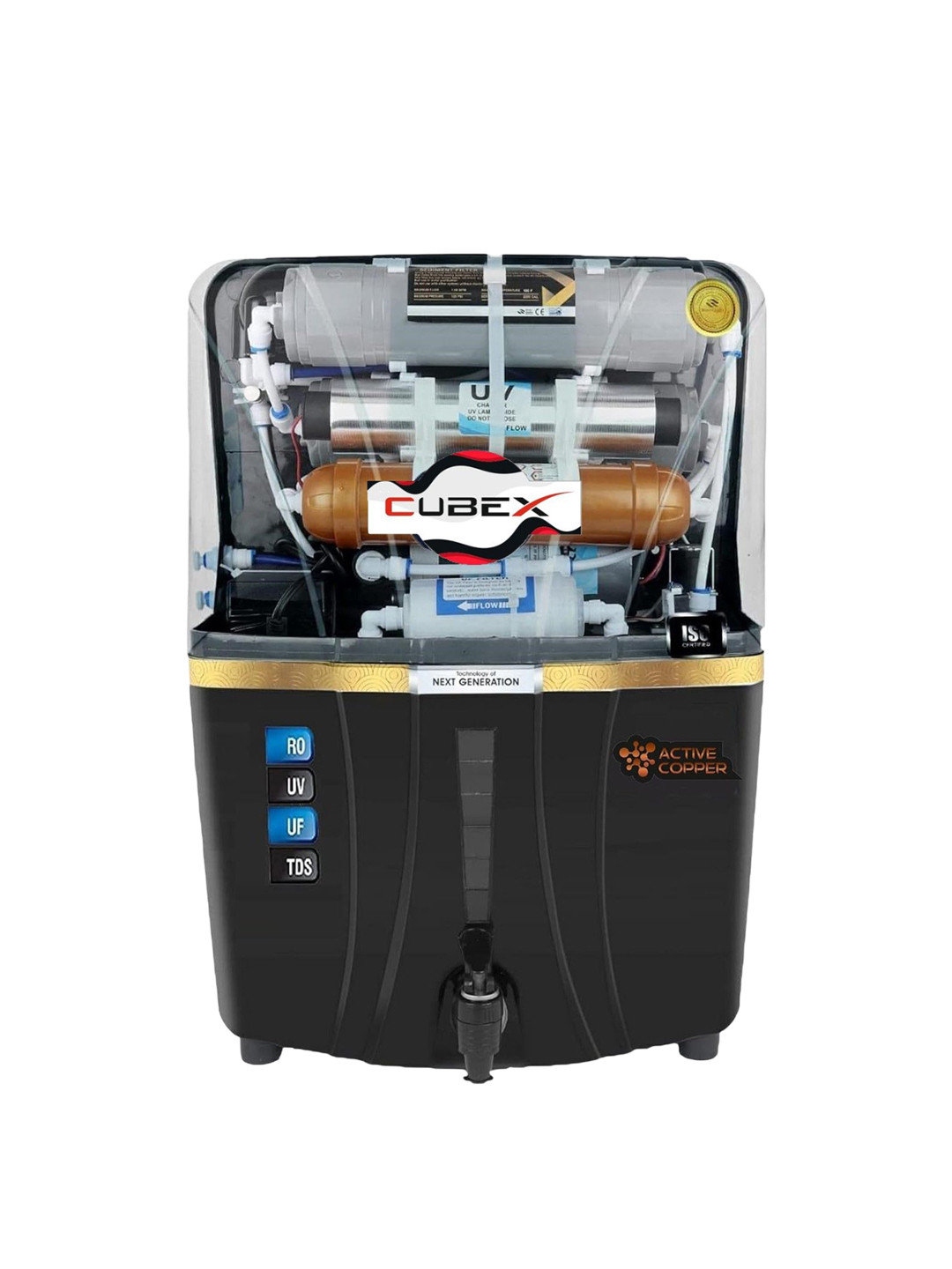 Cube X Black Water Purifier 12 L