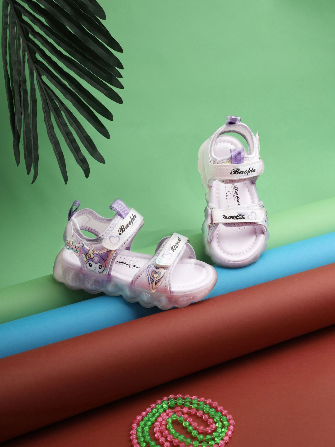 Truffle Collection Girls Open Toe Flats