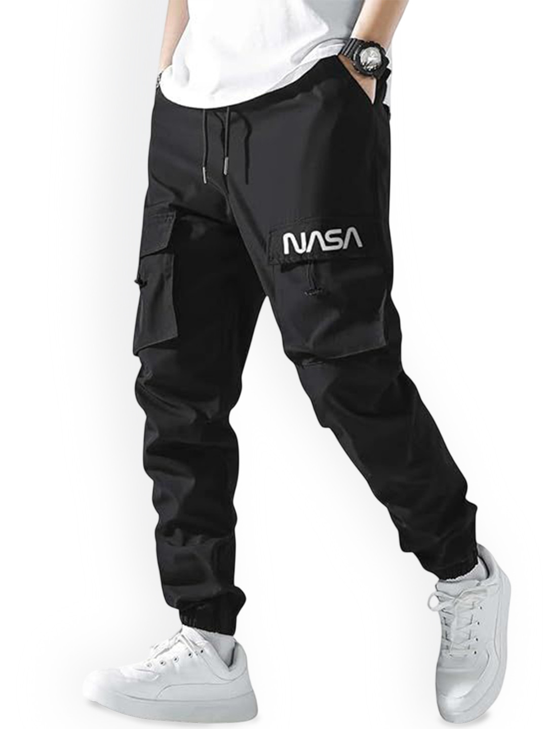 R.Code by The Roadster Life Co. Men Relaxed-Fit Track Pants