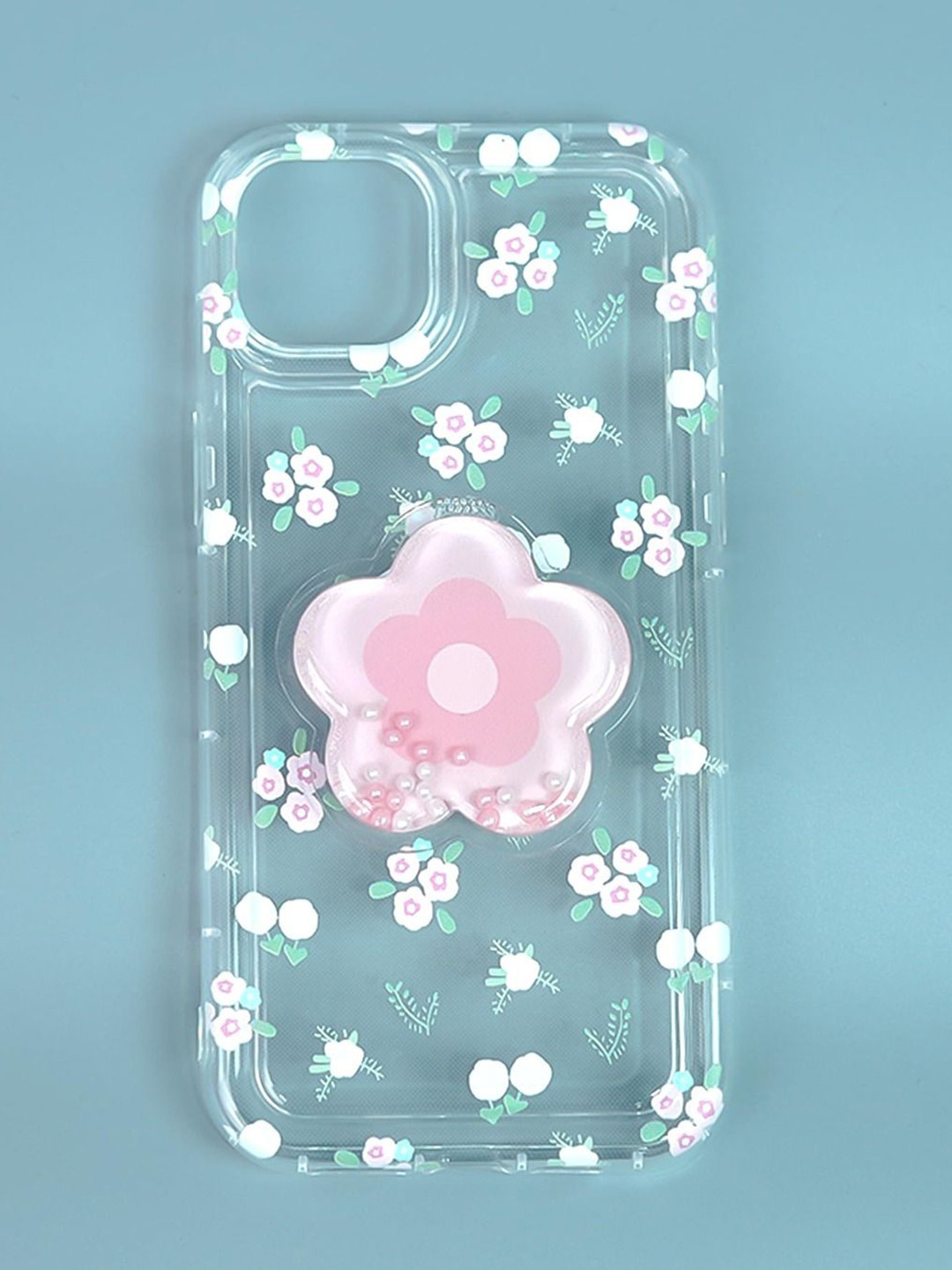 PEEPERLY Floral Printed iPhone 14 Cute Korean Floral Gripper Back Case