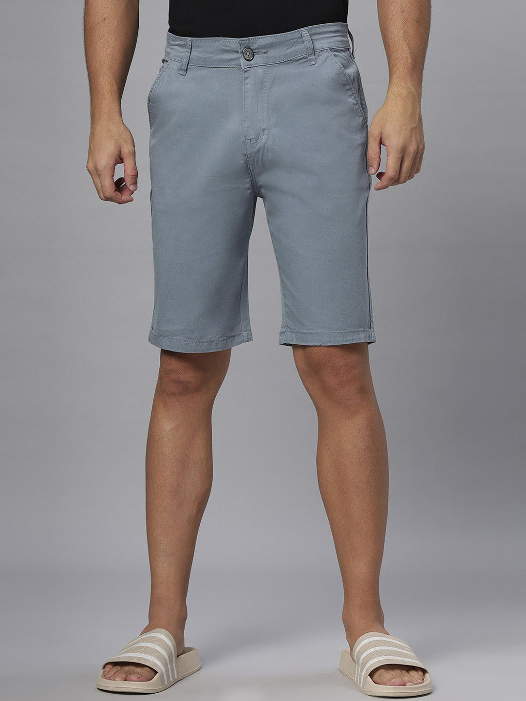 Hence Men Cotton Relaxed Fit Chino Stretchable Shorts