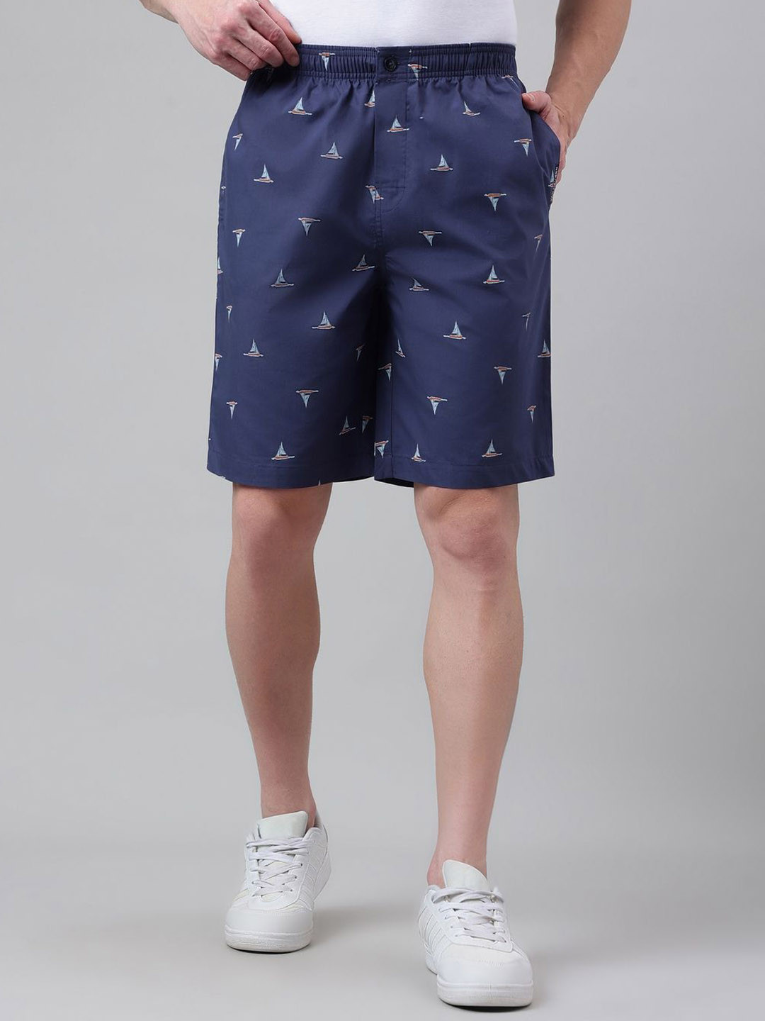 Van Heusen Innerwear Men Printed Knee Length Bermuda Shorts