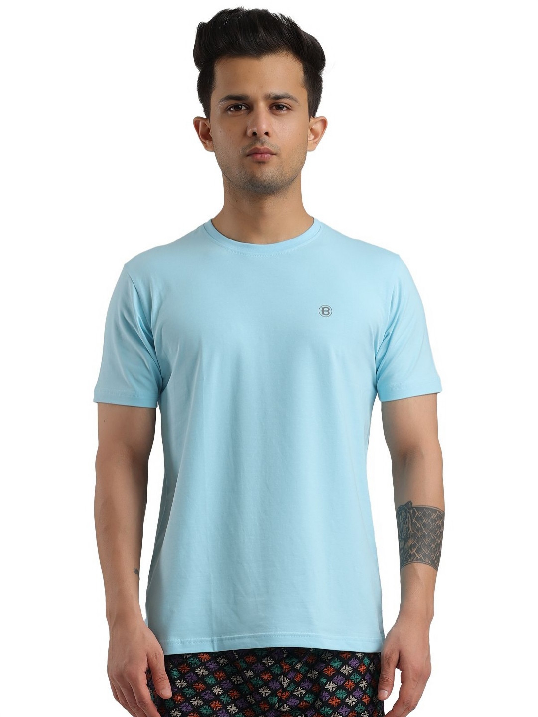 Bumchums Men Moisture Wicking Applique T-shirt