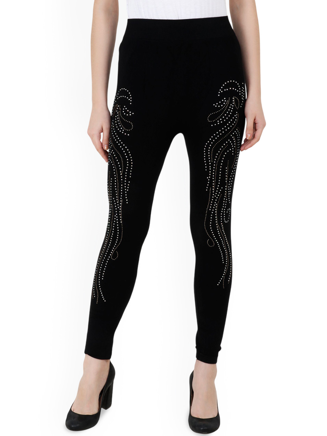 Manra Women Embellished High-Rise Trousers