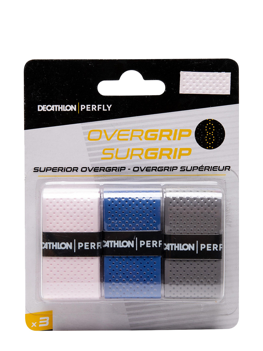 Decathlon Perfly Set Of 3 Tacky Overgrip Sports Accessories