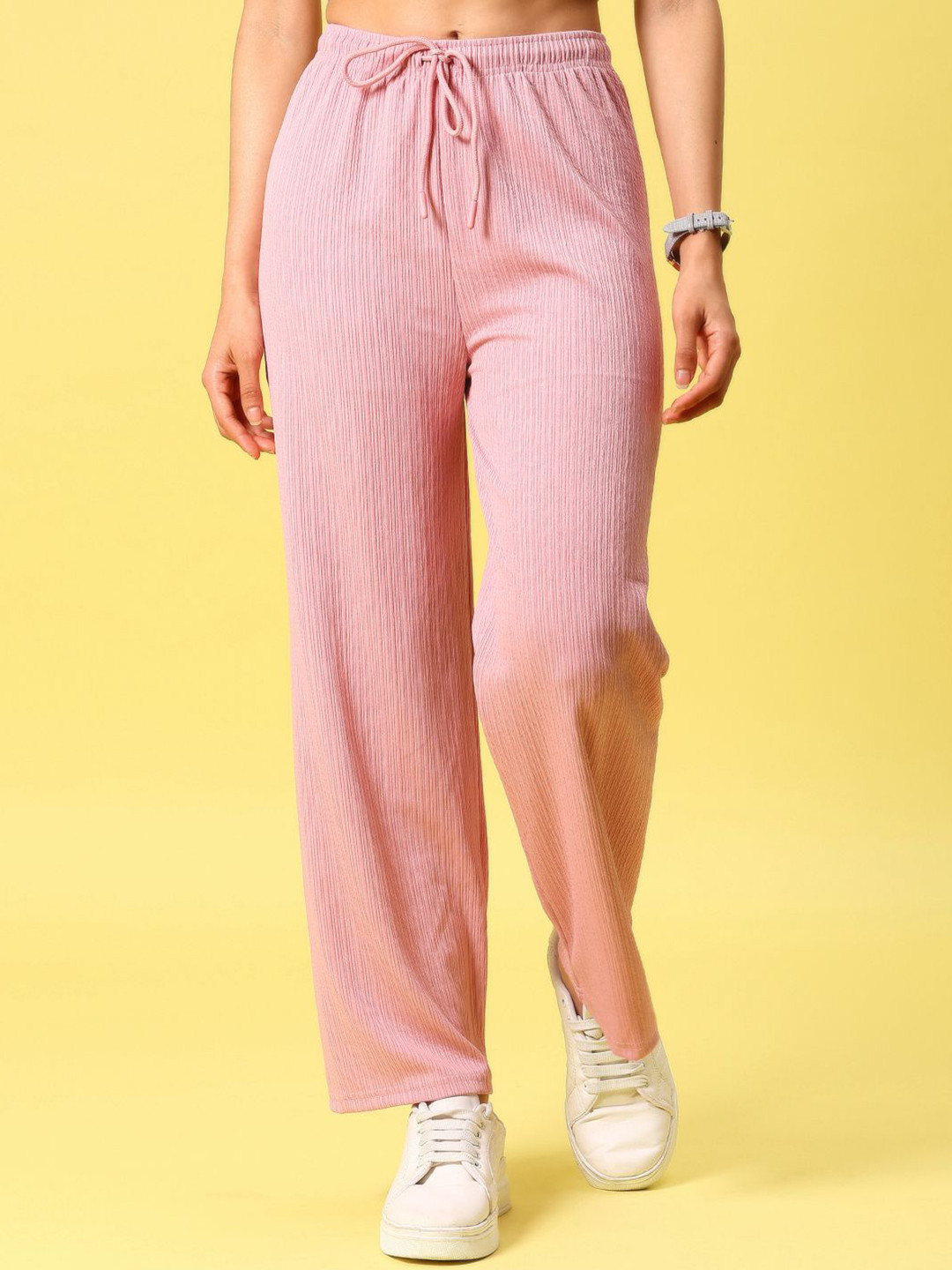 V-Mart Women Drawstring Mid-Rise Parallel rousers