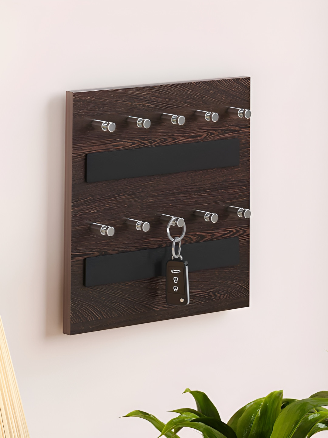 bluewud Skywood  Wall Mounted Key Holder with 10 Hooks