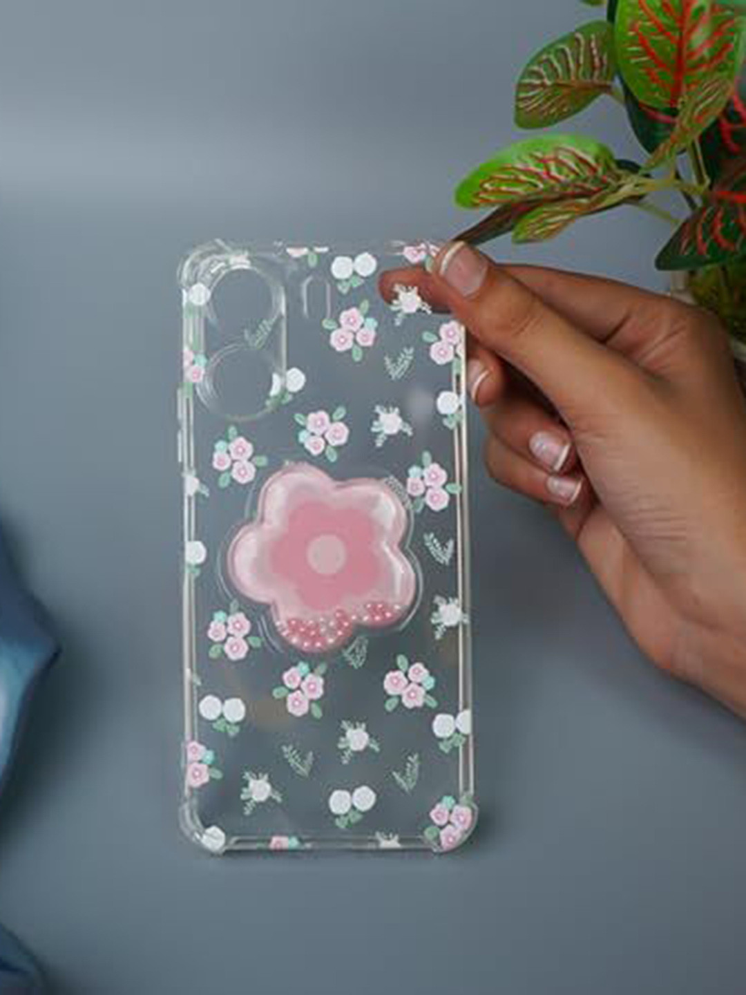 PEEPERLY Floral Printed Xiaomi Redmi 13C 4G Cute Korean Floral Gripper Back Case