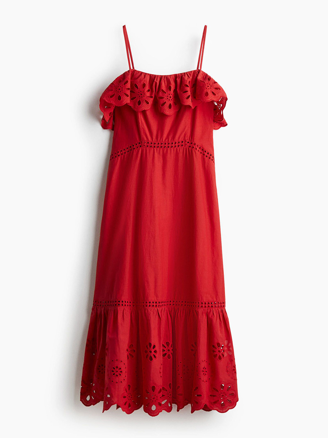 H&M Broderie Anglaise Cotton Dress