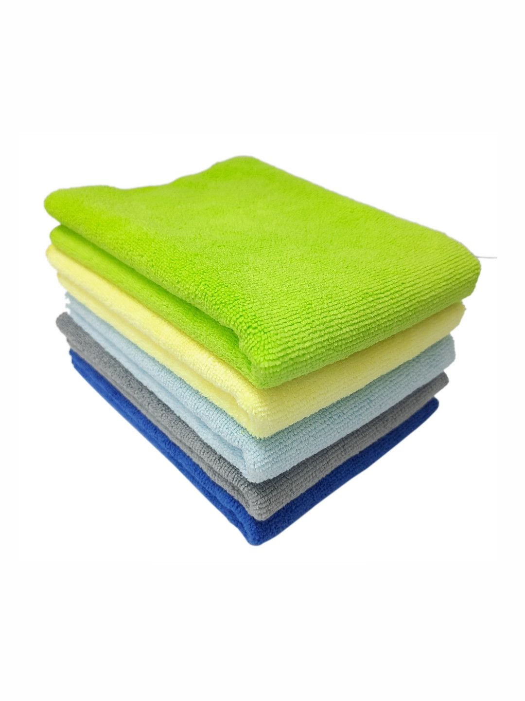 ARPANA BRIGHT 5-Pcs Green & Yellow Ultra-Soft Kitchen Towels