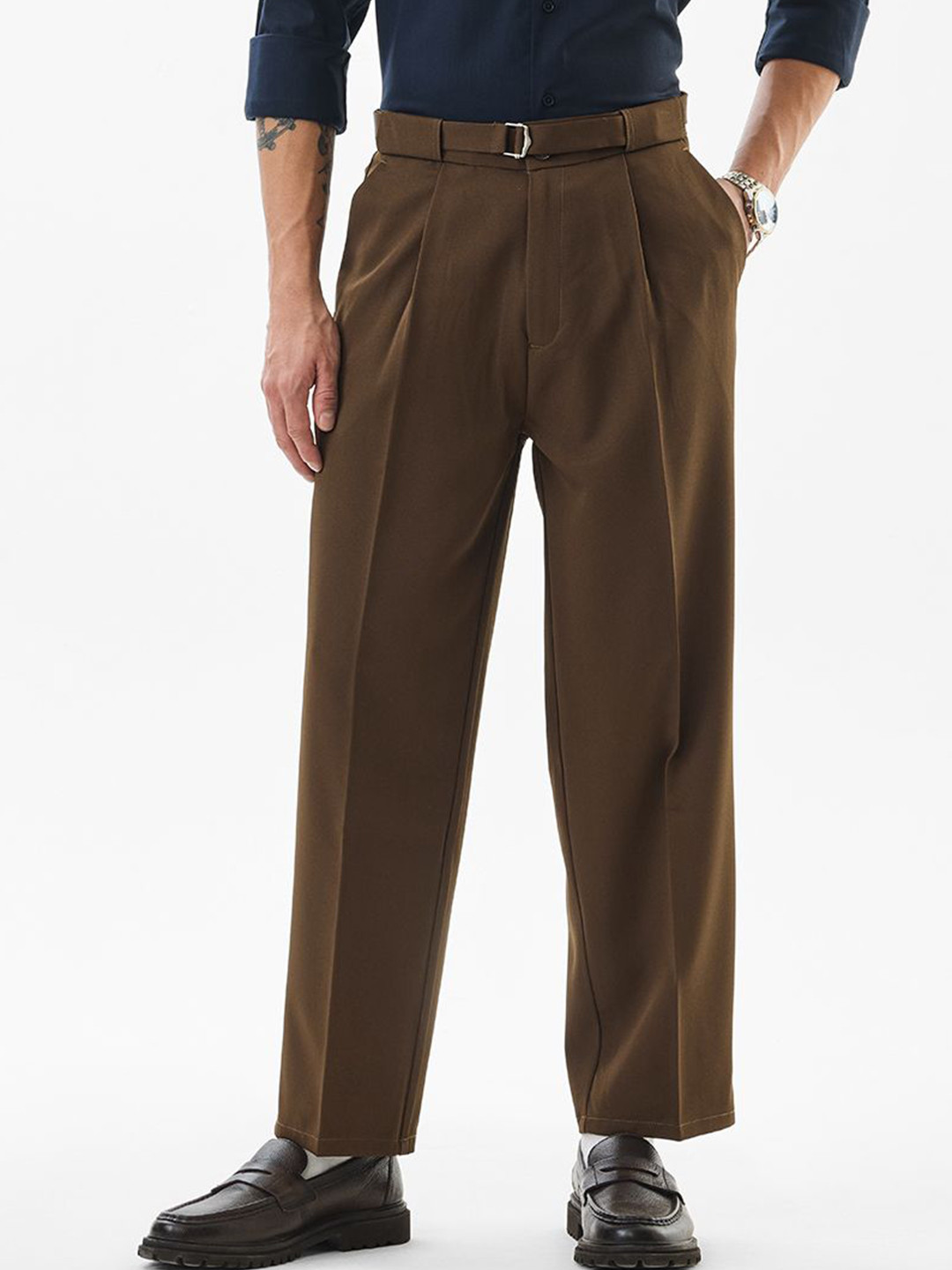 Snitch Mens Mid-Rise Regular Fit Trouser