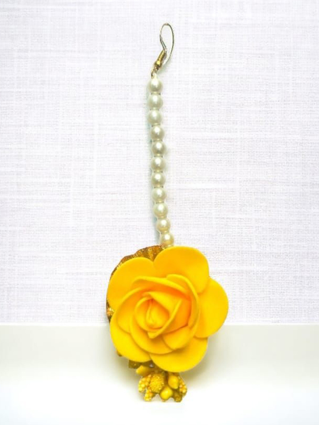 PATWA TRADERS Pearls Studded Maang Tikka Head Jewellery