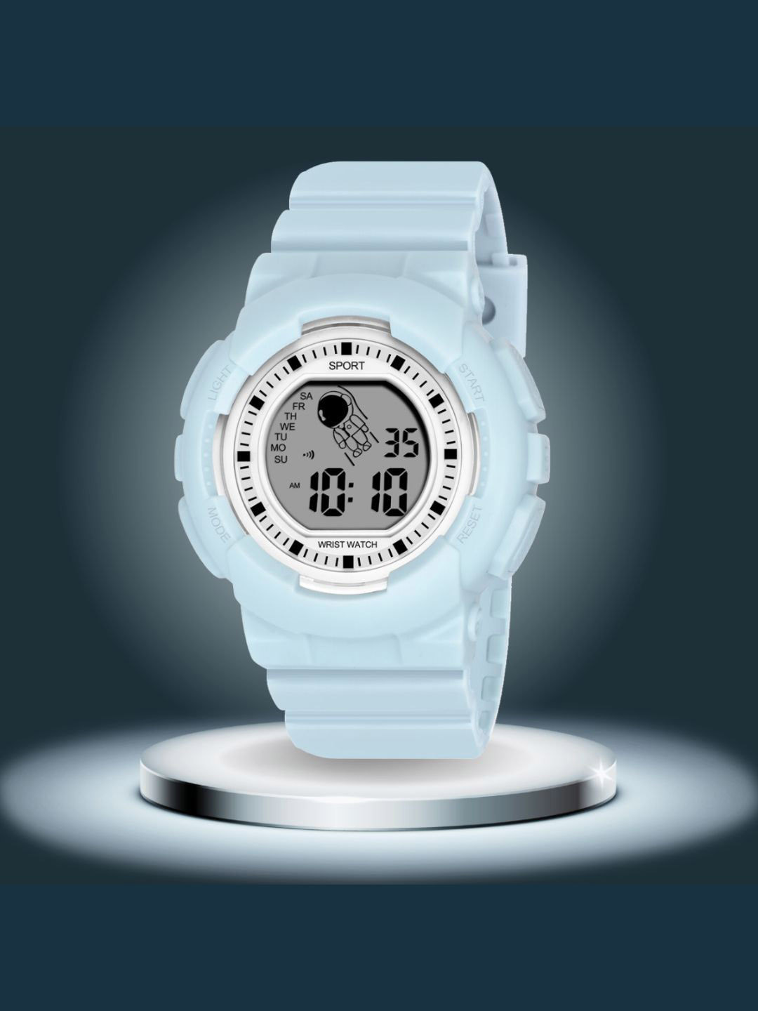 ON TIME OCTUS Unisex Kids Dial & Straps Analogue Watch DIGITAL-023 SKY BLUE
