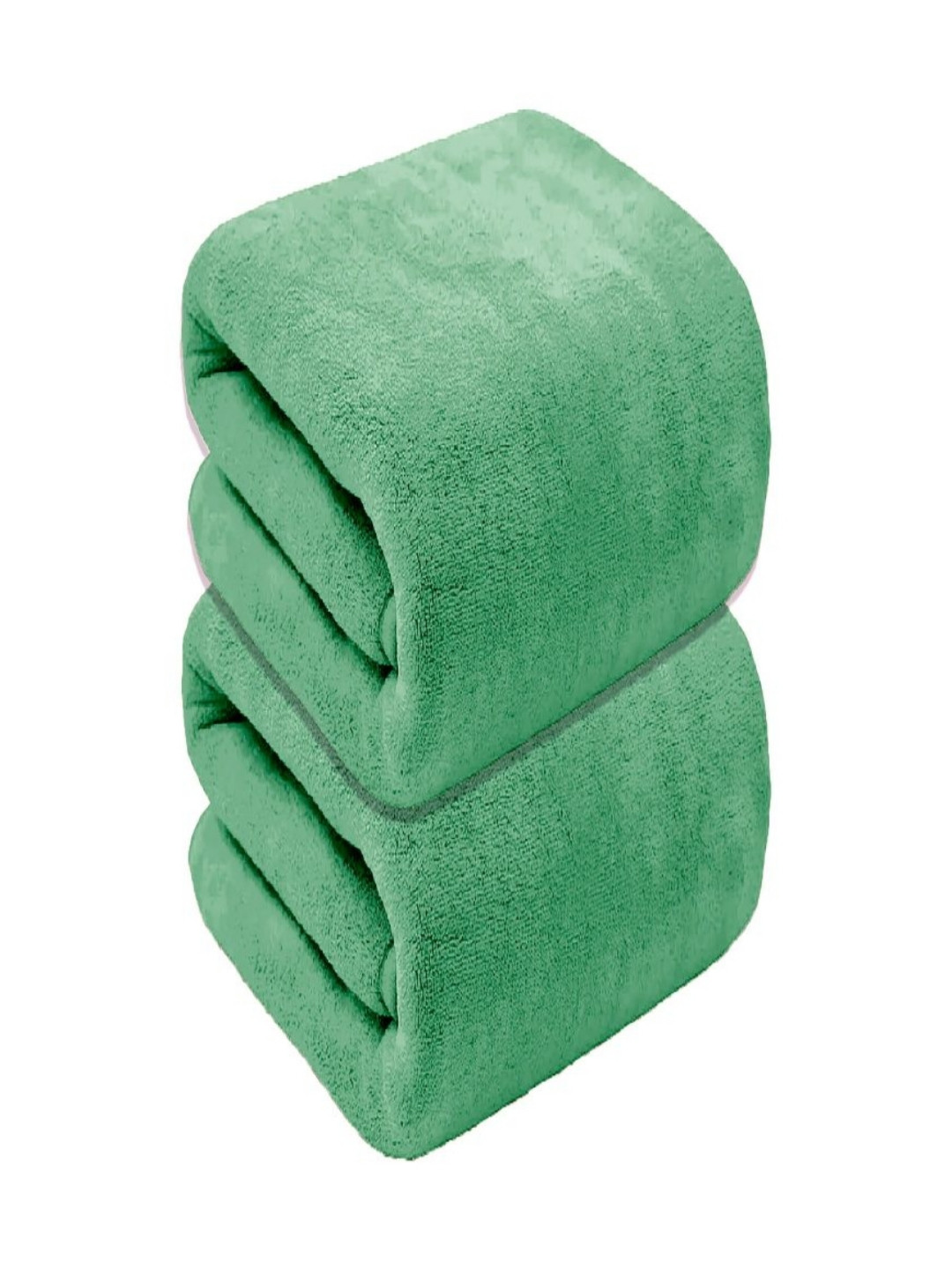 Black gold Green 2 Pieces Microfiber 400 GSM Bath Towels