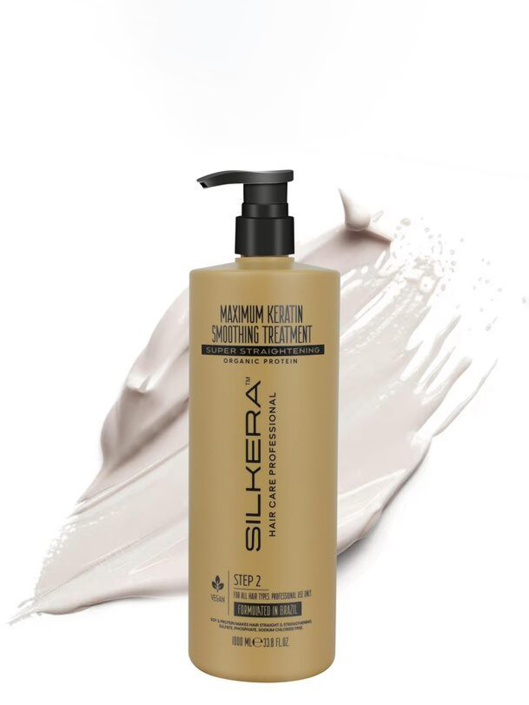 SILKERA Maximum Keratin Smoothing Treatment Super Straightening Step 2 - 1 L