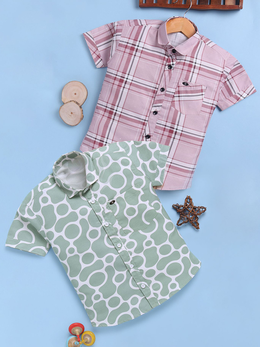 Toonyport Boy Pack Of 2 Printed Casual Shirt