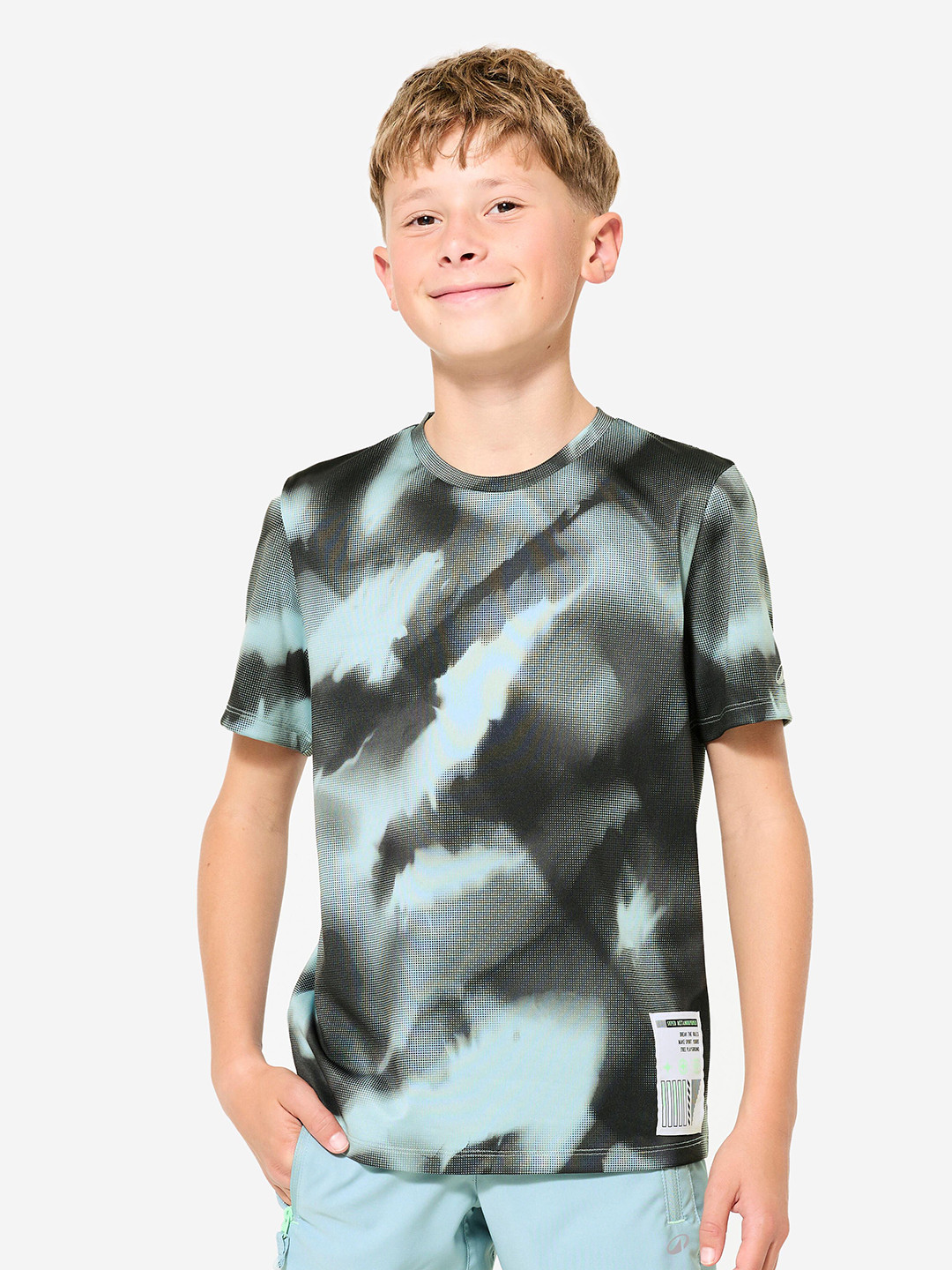 Decathlon Boys Polyester Round Neck Short Sleeves Regular Fit T-Shirt