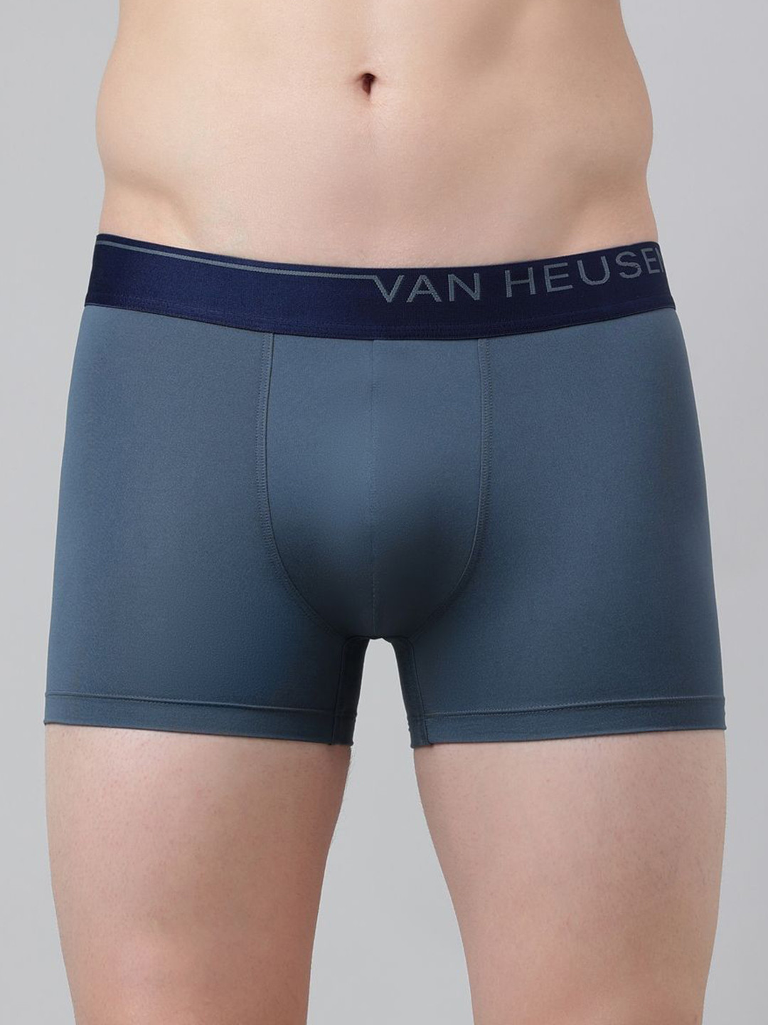 Van Heusen Men Pack of 1 Solid Trunk 4-Way Stretch No Ride-Up Super Soft Premium Handfeel